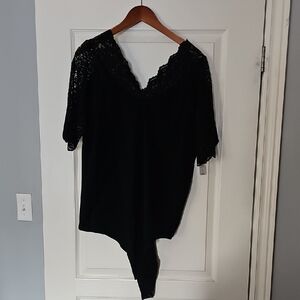 Torrid Black Lace Bodysuit